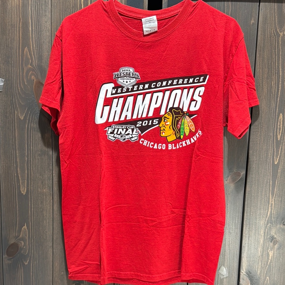Chicago Blackhawks Red Champions T-Shirt